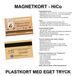 Magnetkort - Standard