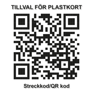 Tillval - Streckkod/QR kod