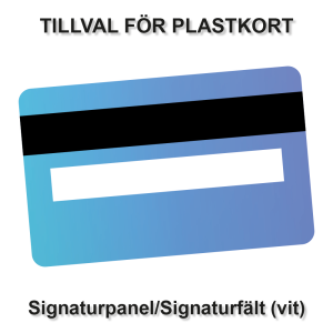 Tillval - Signaturpanel/Signaturfält (vit)